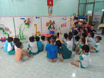 Kế Hoạch Hoạt Động:Làm Quen Văn Học: Kể Chuyện Bé Nghe: Truyện “Cá  Cầu Vồng’’  Lớp MG 5 – 6 Tuổi