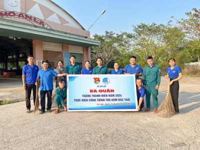 Ra Quân Tháng Thanh Niên "Thực Hiện Công Trình Thu Gom Rác Thải"