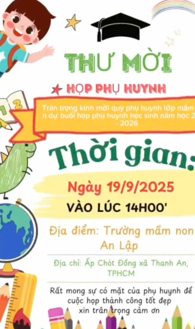 Họp phụ huynh đầu năm học 2025-2026