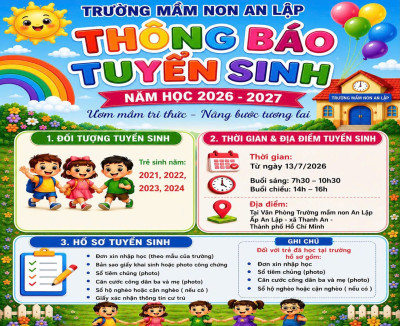 THÔNG BÁO TUYỂN SINH 2026 2027
