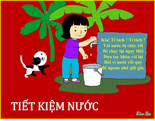 Rèn kĩ năng sống: bé làm gì để tiết kiệm điện, nước